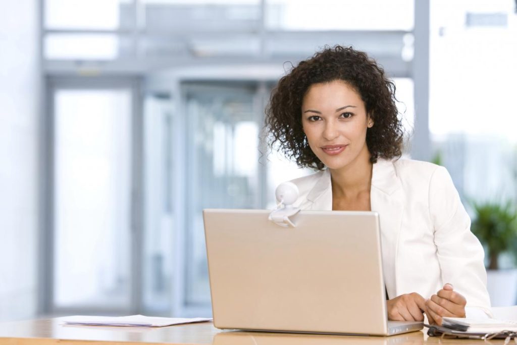 woman & laptop