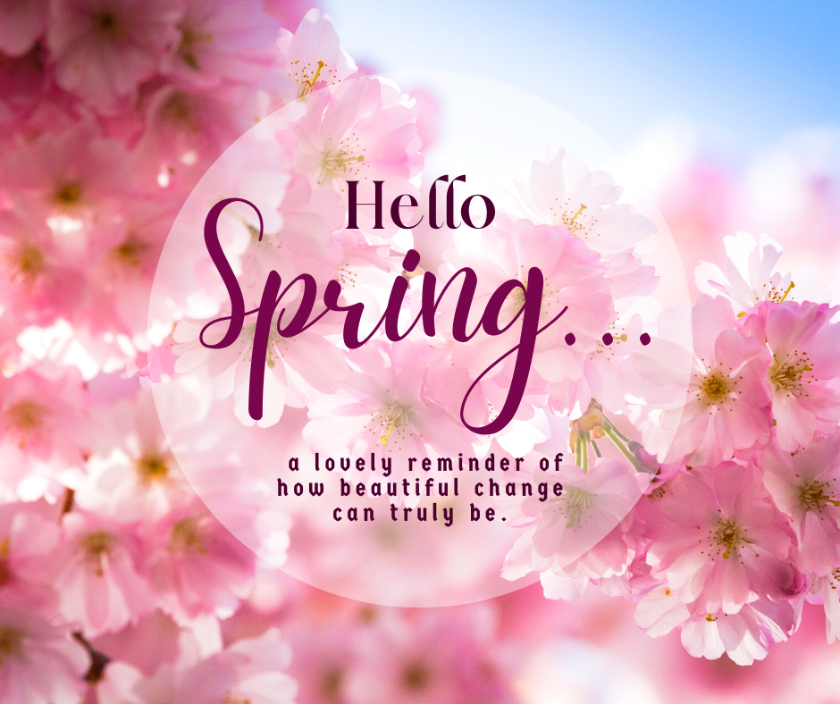 hello spring facebook post