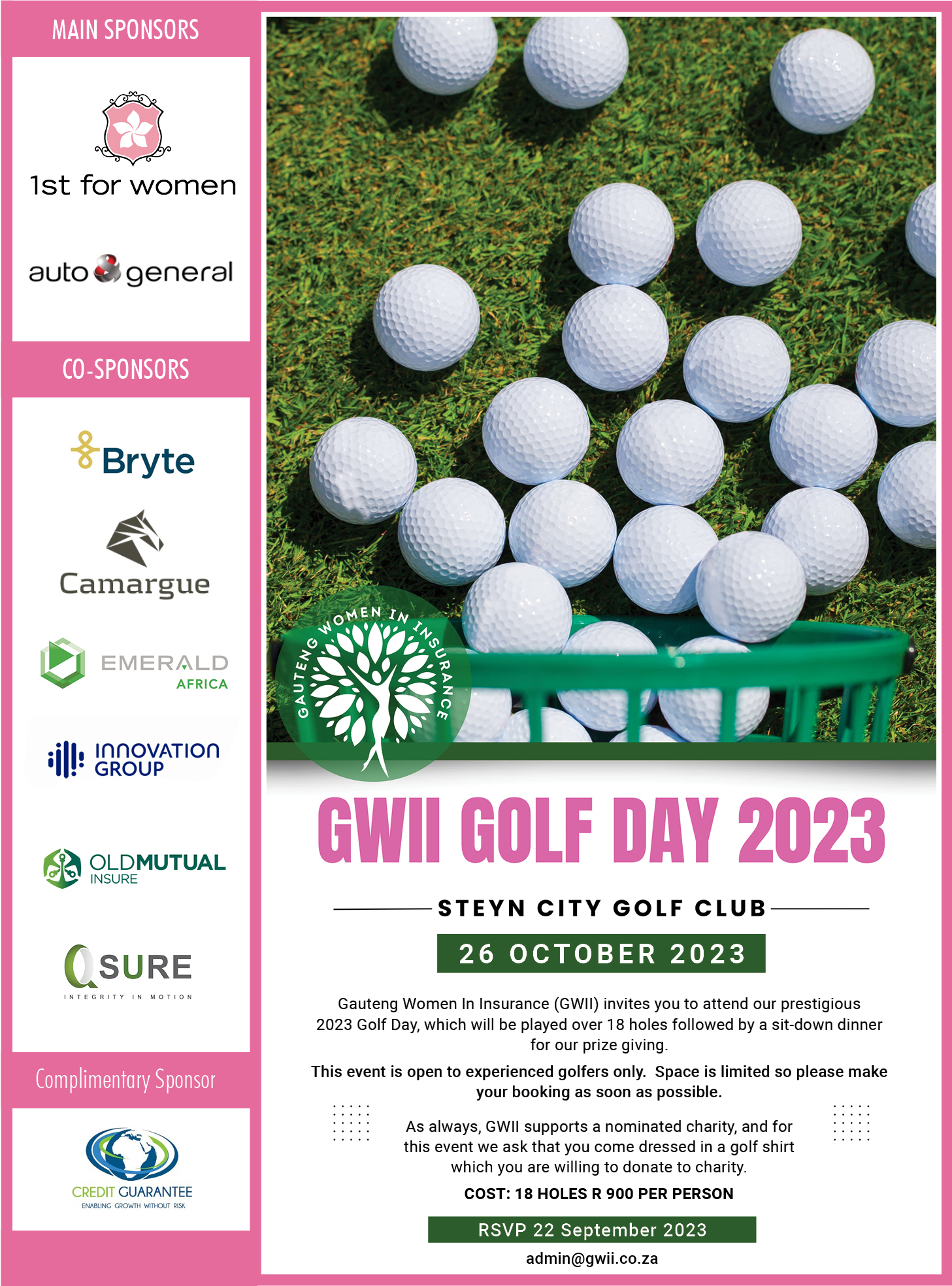 2023 gwii golf day invite
