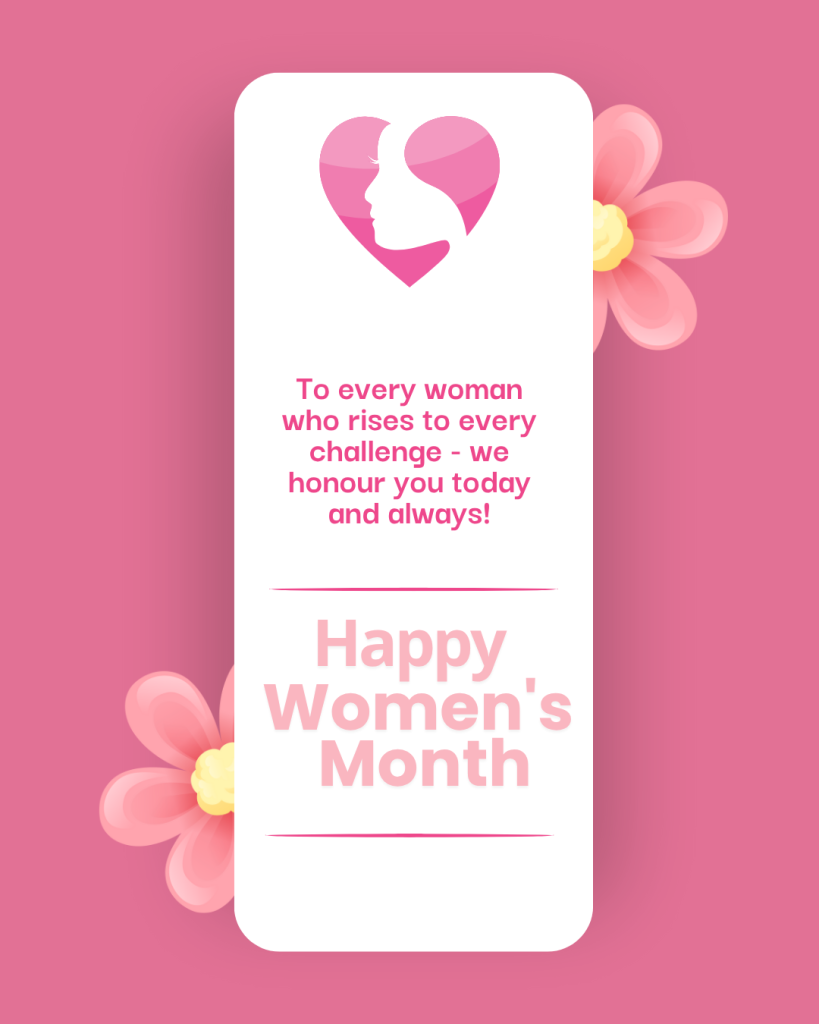 pink white simple watercolor international women's day flyer