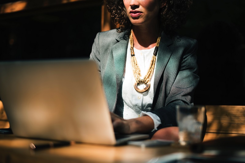 woman in suit
